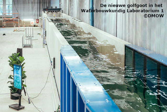 De nieuwe golfgoot in het Waterbouwkundig Laboratorium 1 - copyright DMOW